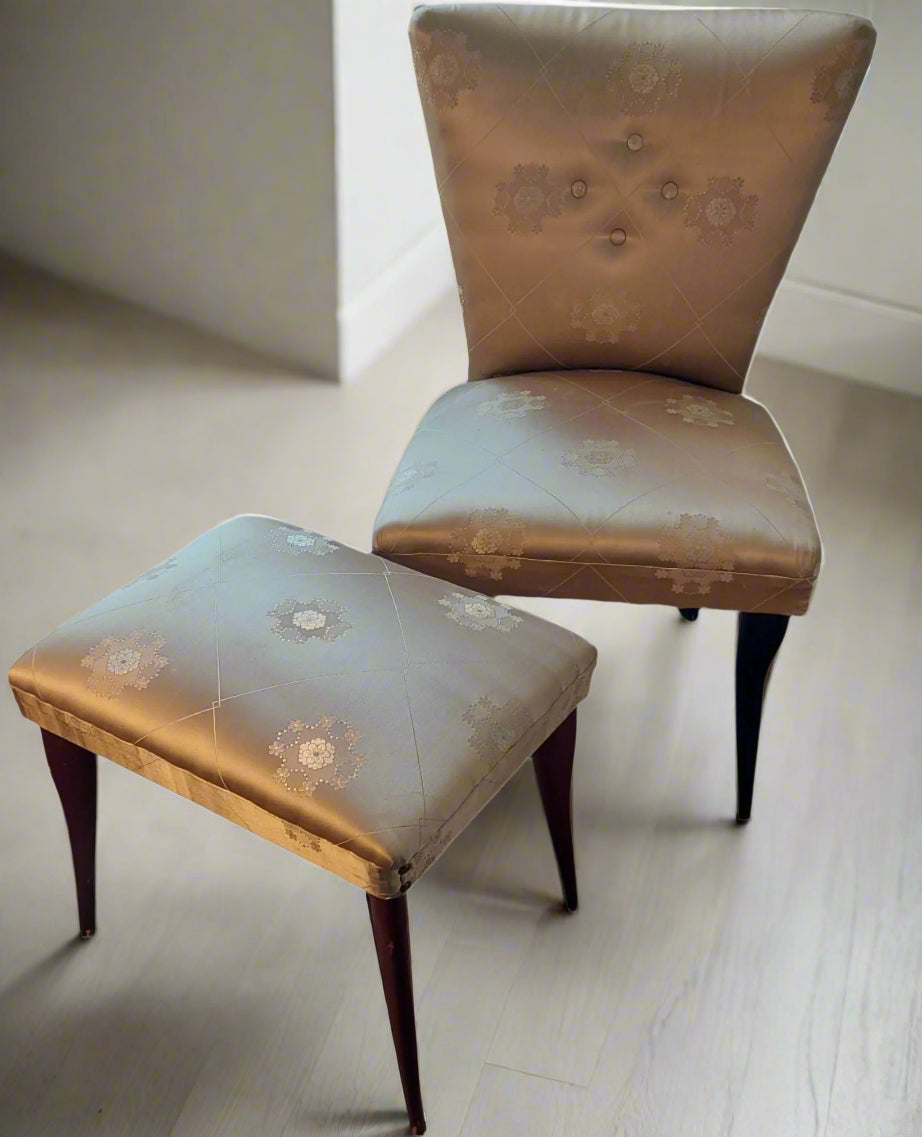 Armchair and Footrest
