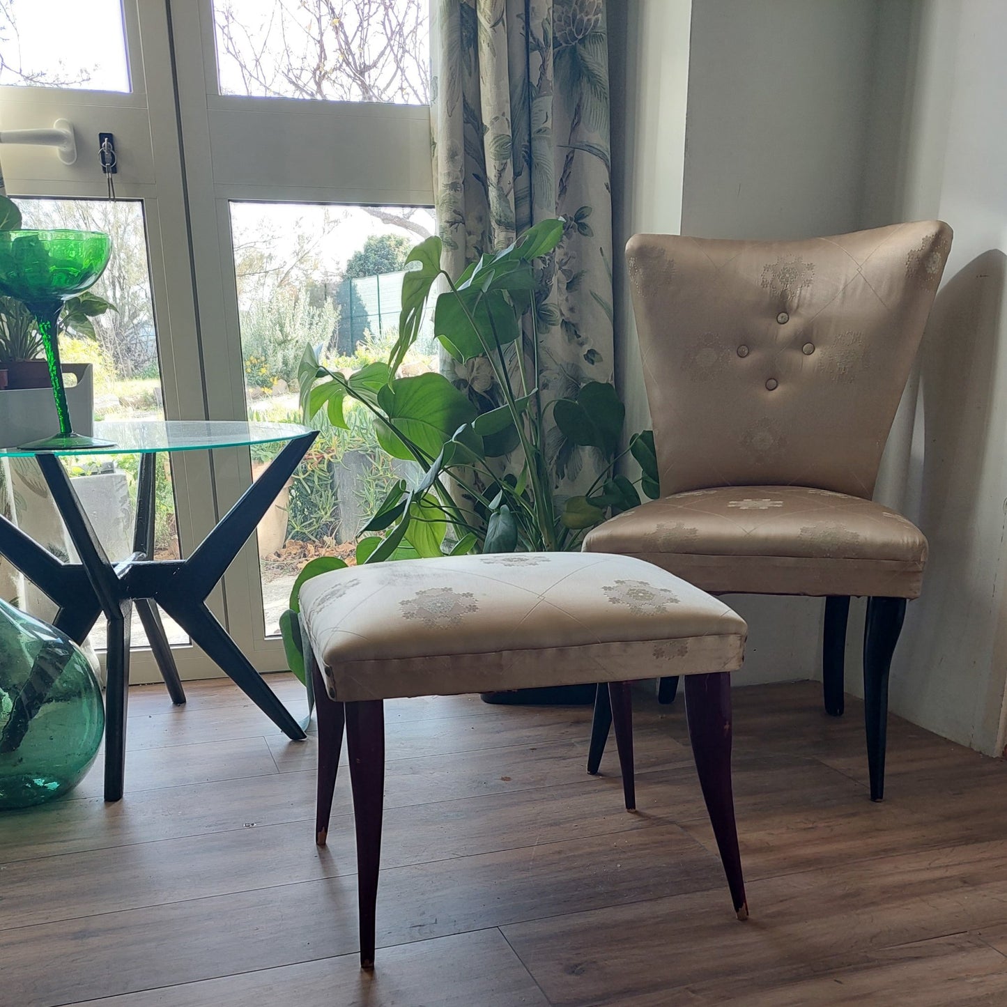Armchair and Footrest