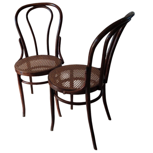 Pair of Sautto and Liberale Thonet  Bentwood chairs
