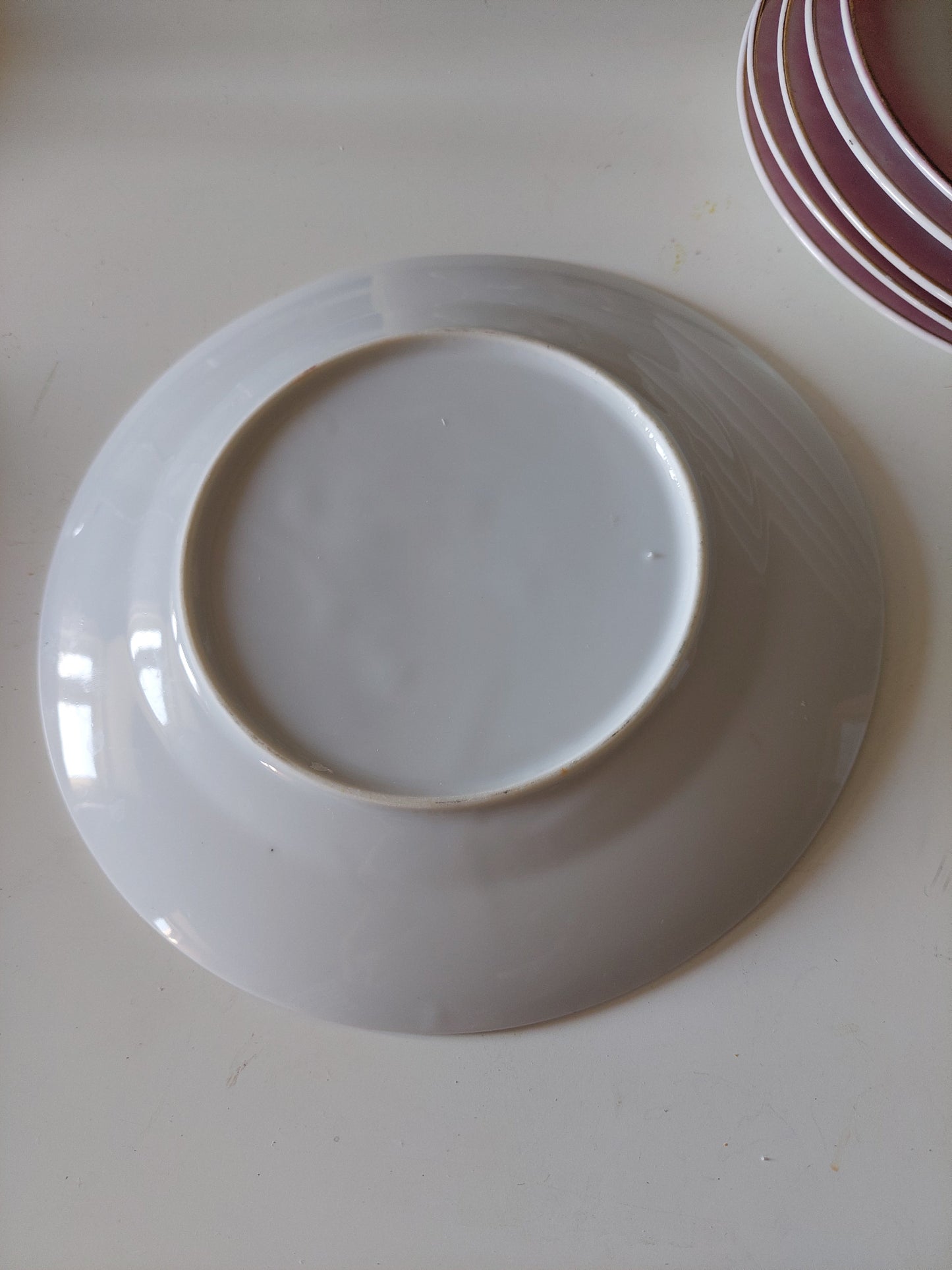 set of 6 Japanese Moriage Dragon plates from the 60's