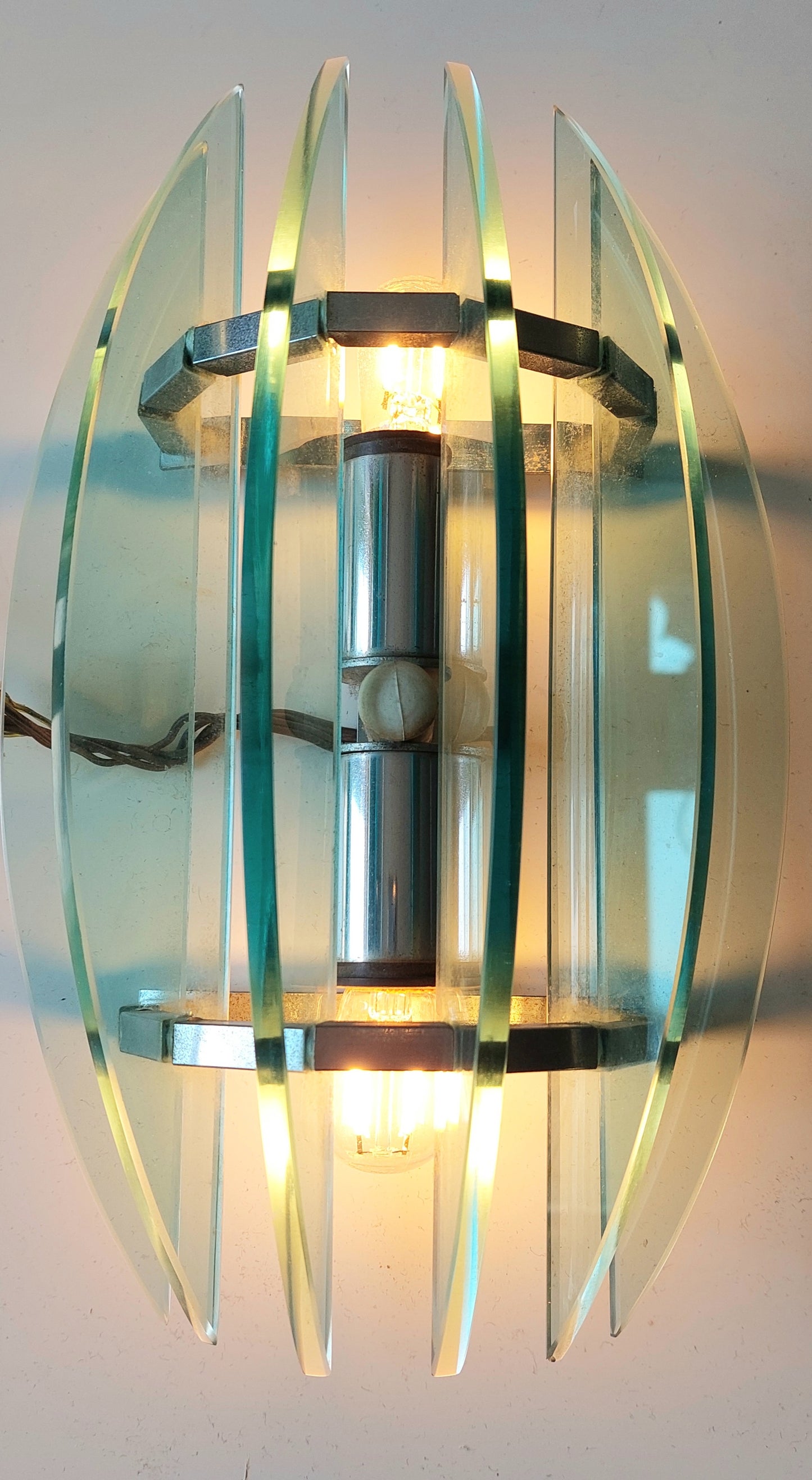 Pair of Mid Century Italian Wall Lights by Veca SOLD