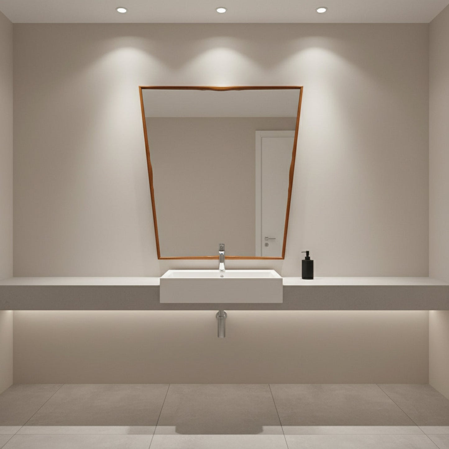 Paulo Buffa Mirror in bathroom