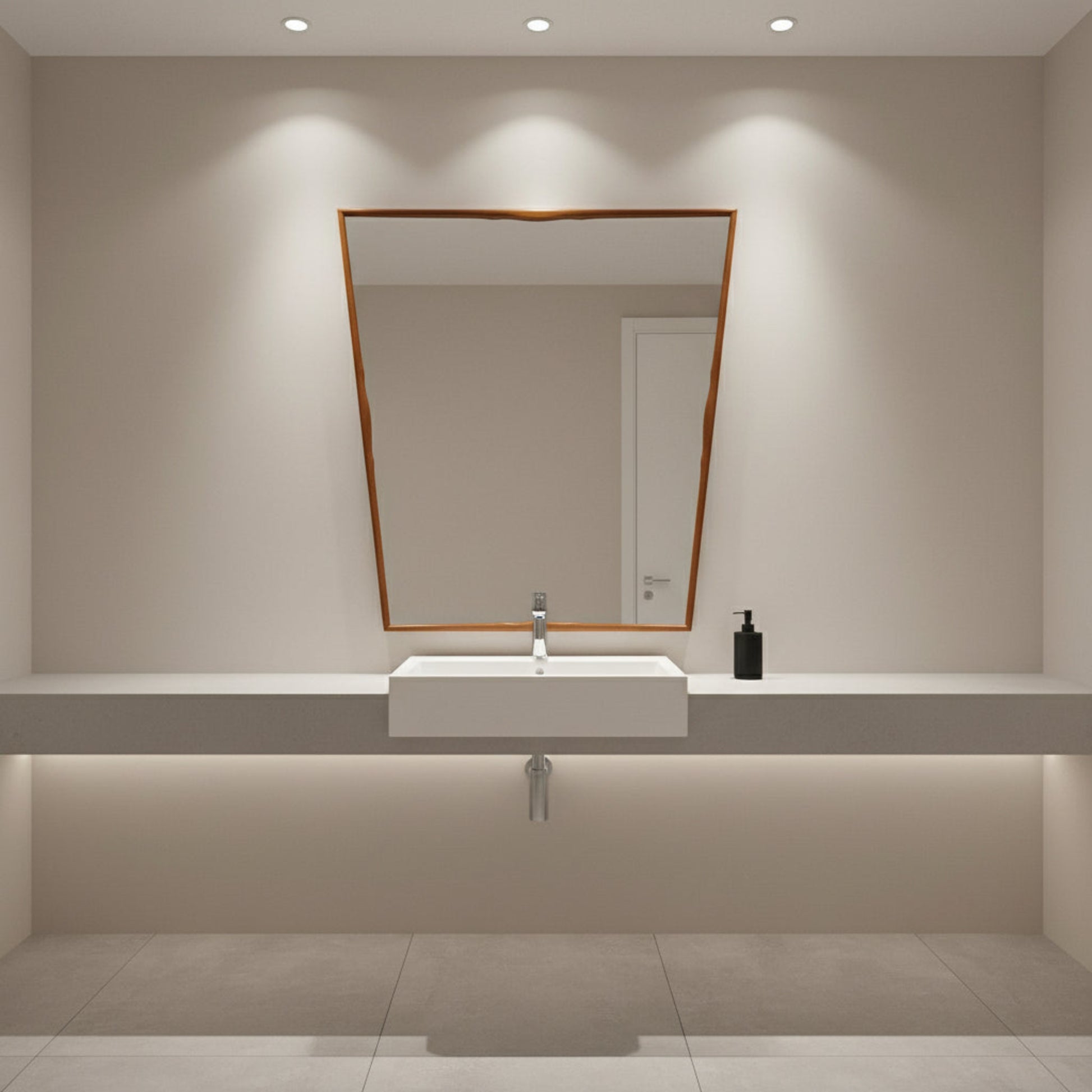 Paulo Buffa Mirror in bathroom