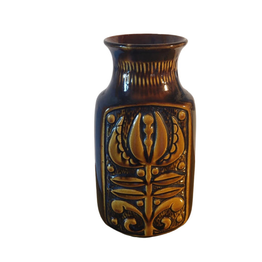brown and yellow  German 60's vase