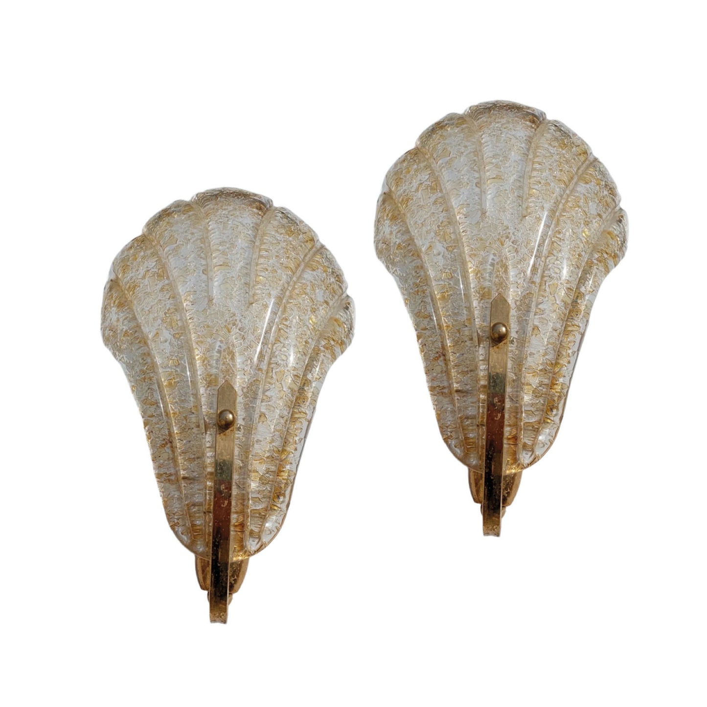 A pair of Wall lights by Barovier and Toso in Murano glass SOLD