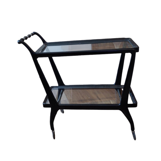 black painted hostess trolley