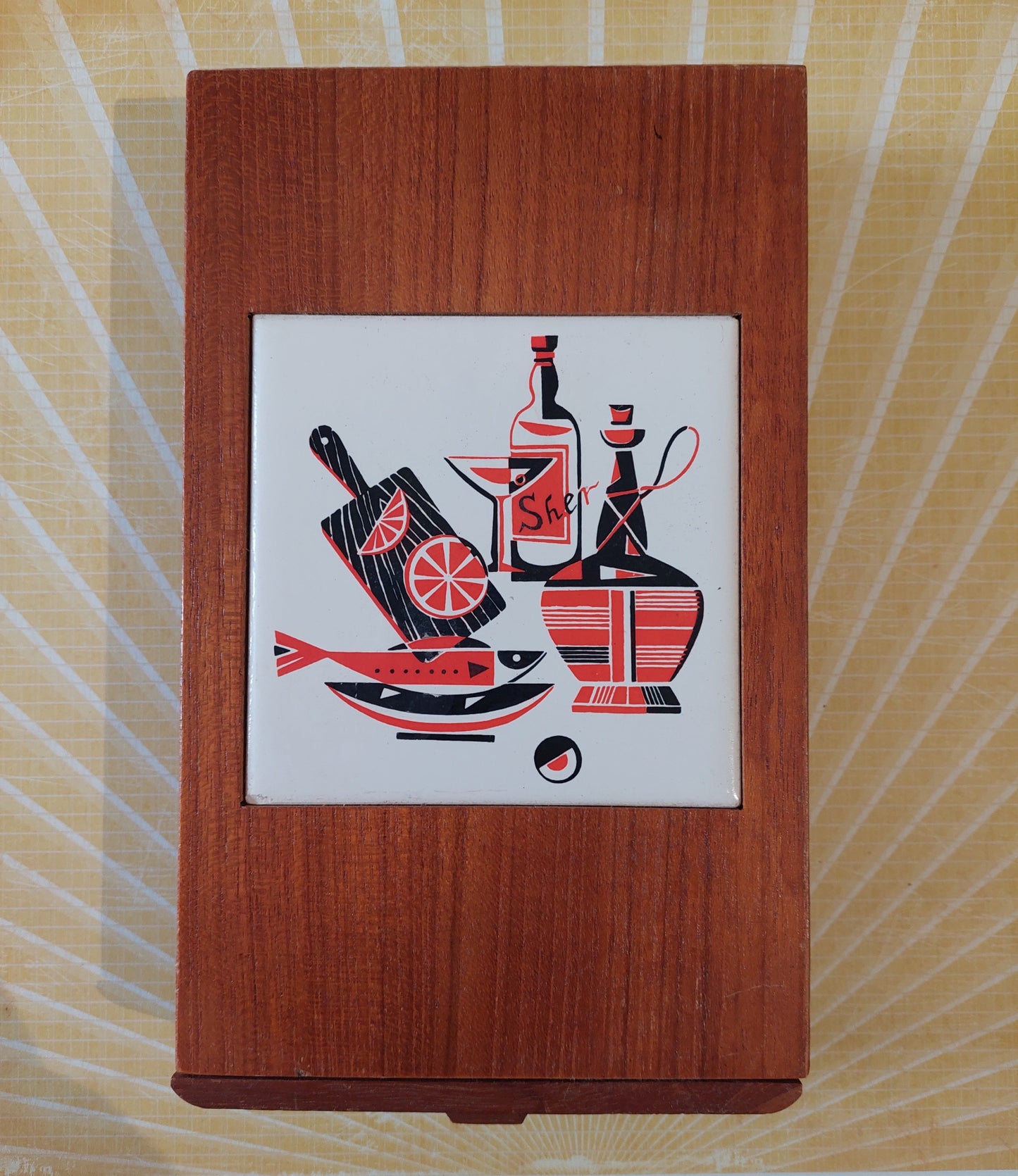 Retro Mid century Cheese board