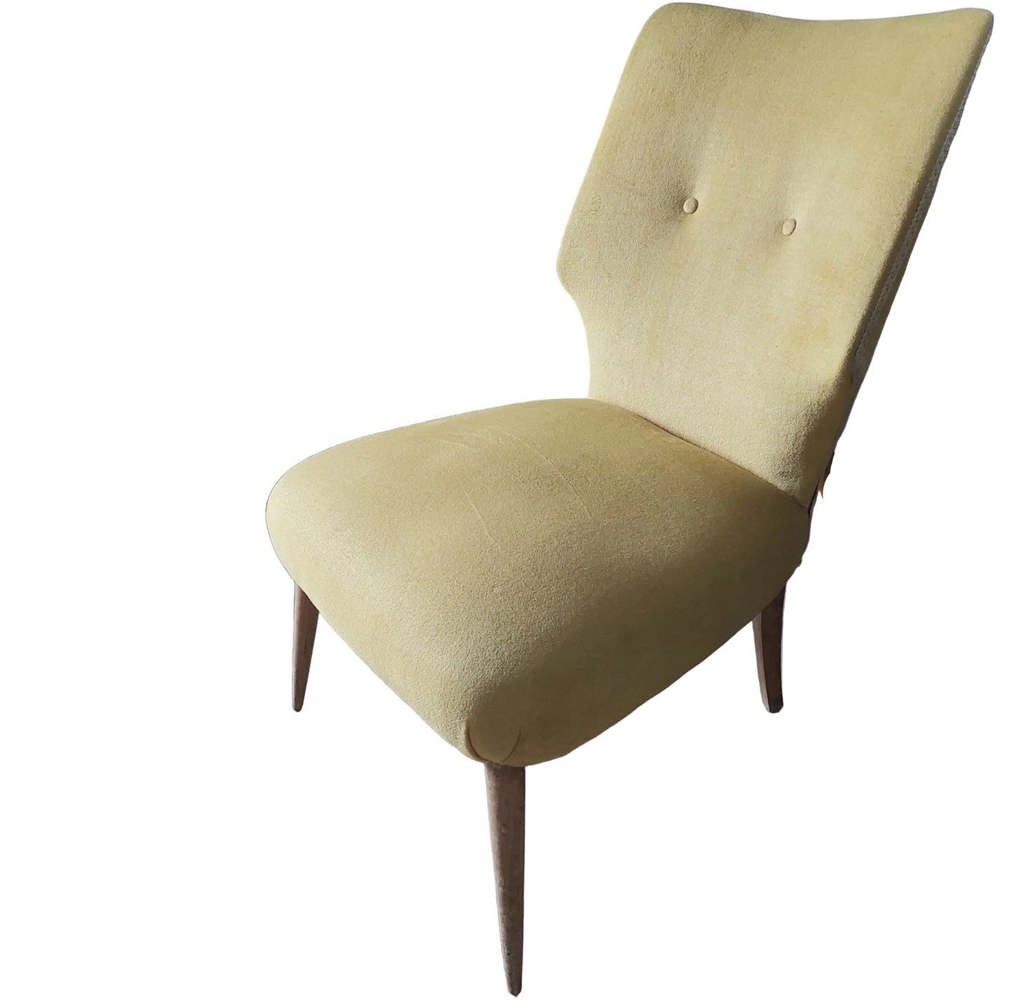 Mid Century Yellow  Bedroom Chair