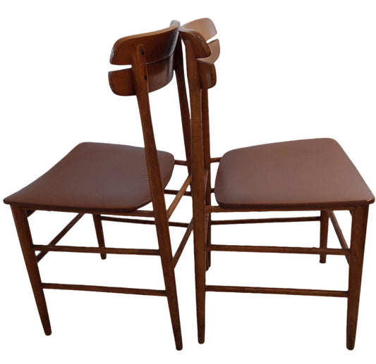 pair of Danish dining chairs
