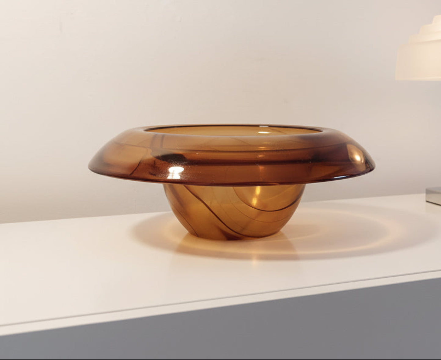 Cloud Glass Dish by George Davidson SOLD