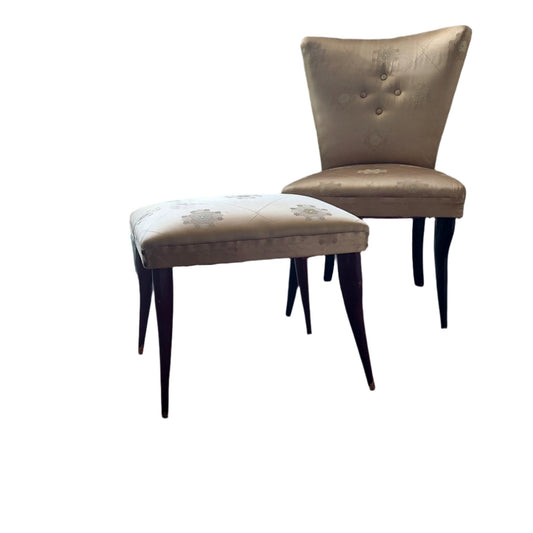 Armchair and Footrest