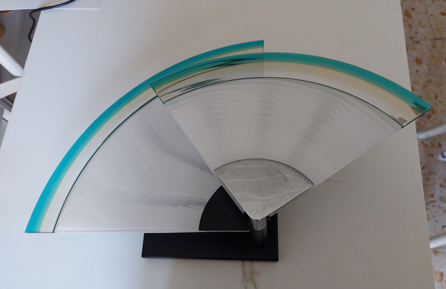 Milan Memphis  Italian Murano Wall Light by  Leucos 1970