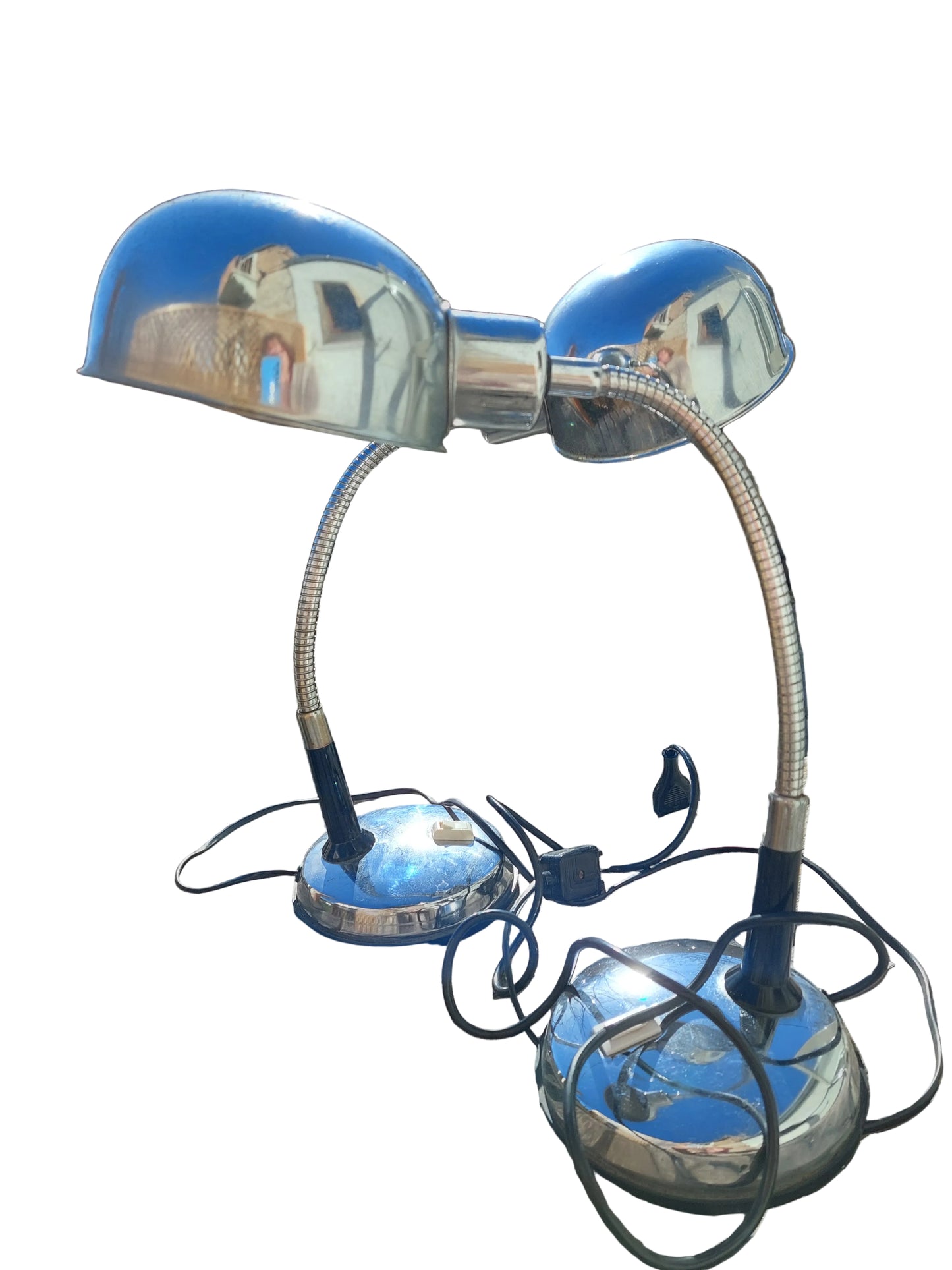 Pair of Space age  Italian  Desk Lamps