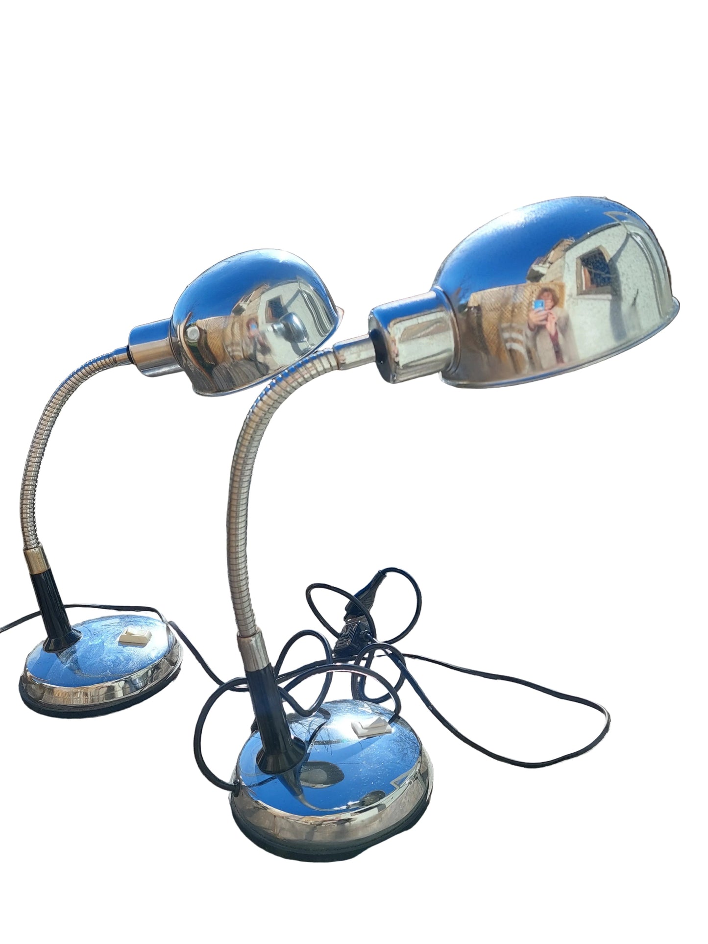 Pair of Space age  Italian  Desk Lamps