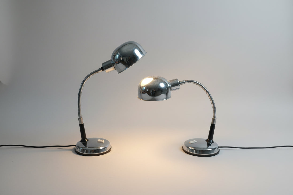 Pair of Space age  Italian  Desk Lamps