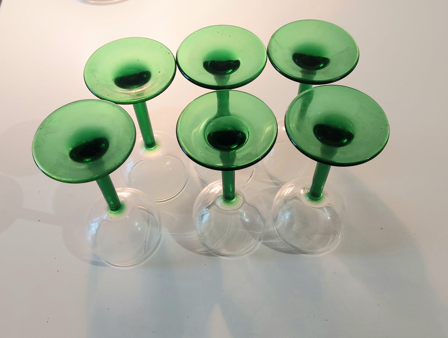 Set of Six Mid century Vintage Drinking Glasses