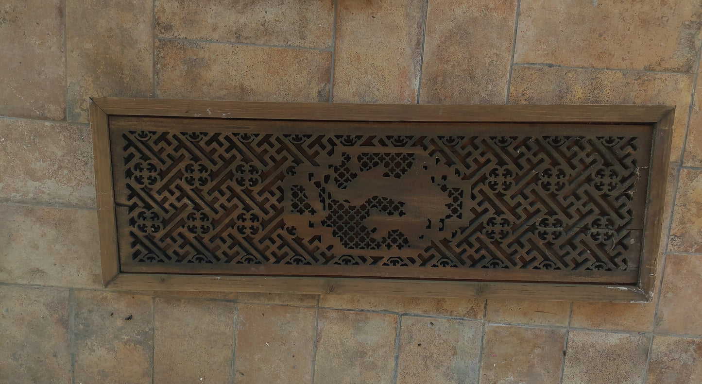 A Pair of Qing Dynasty Chinese Window Panels