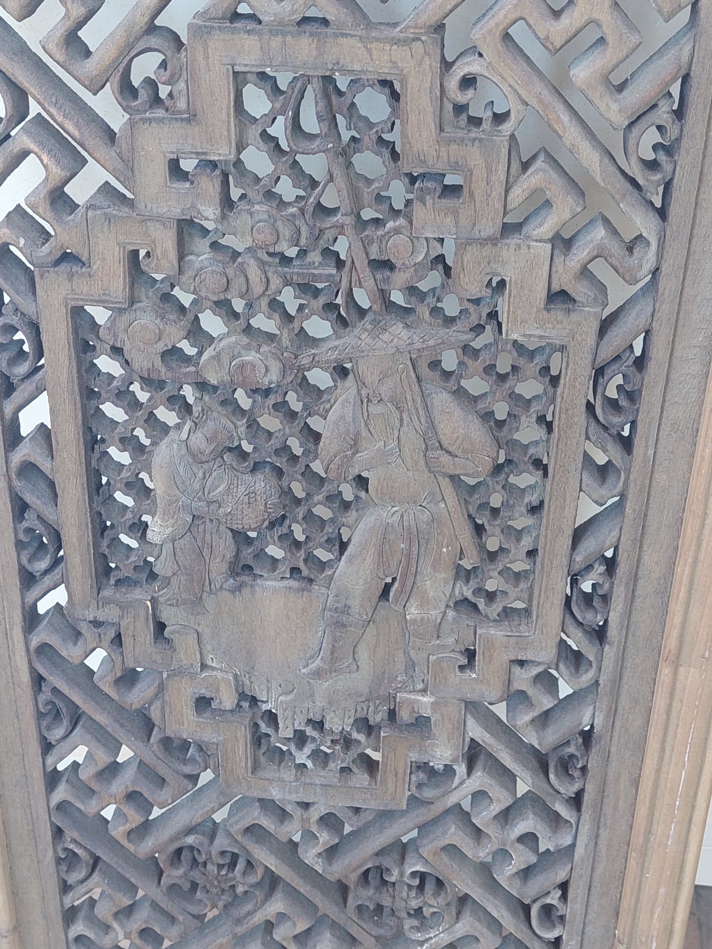 A Pair of Qing Dynasty Chinese Window Panels