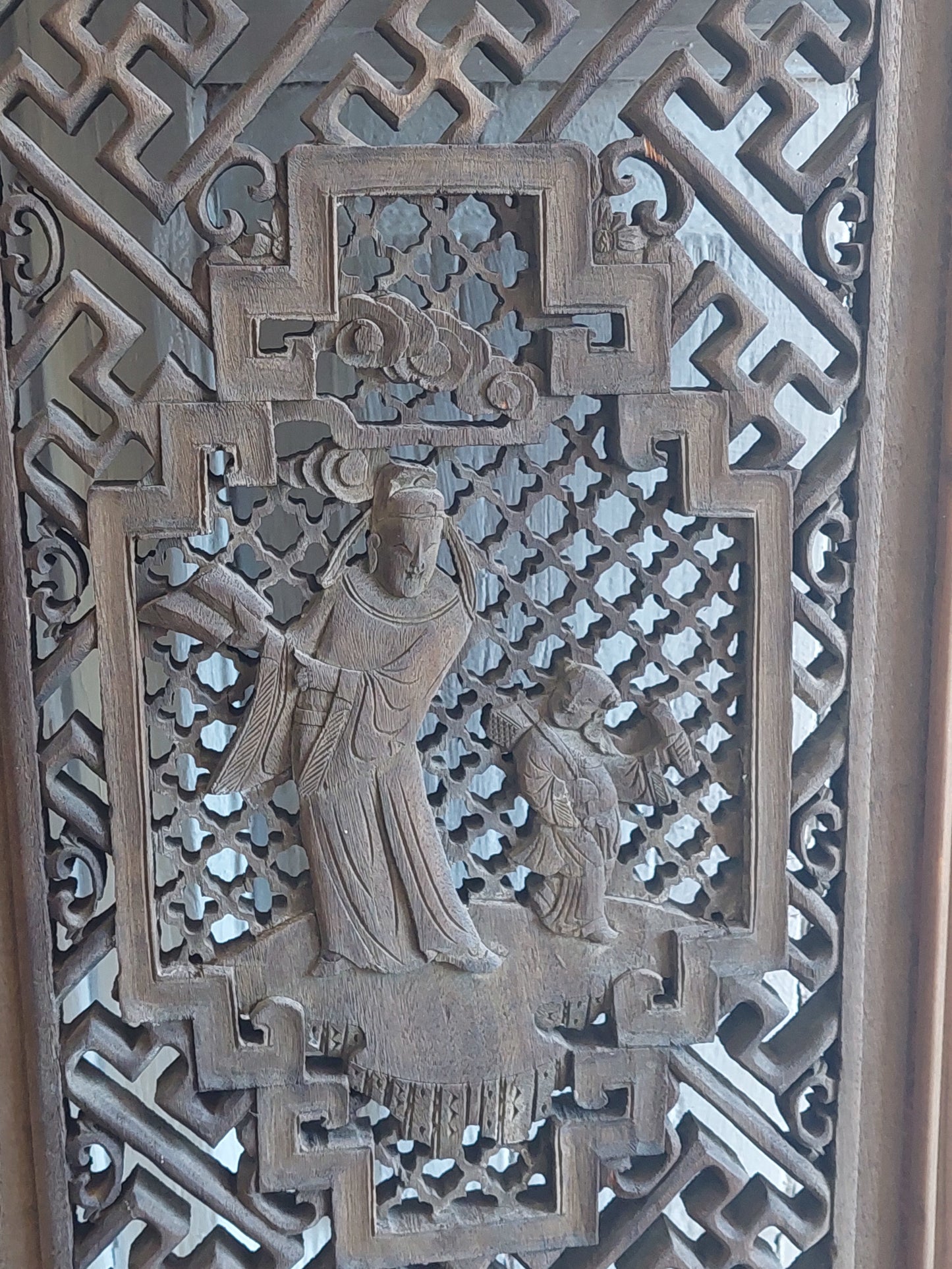 A Pair of Qing Dynasty Chinese Window Panels