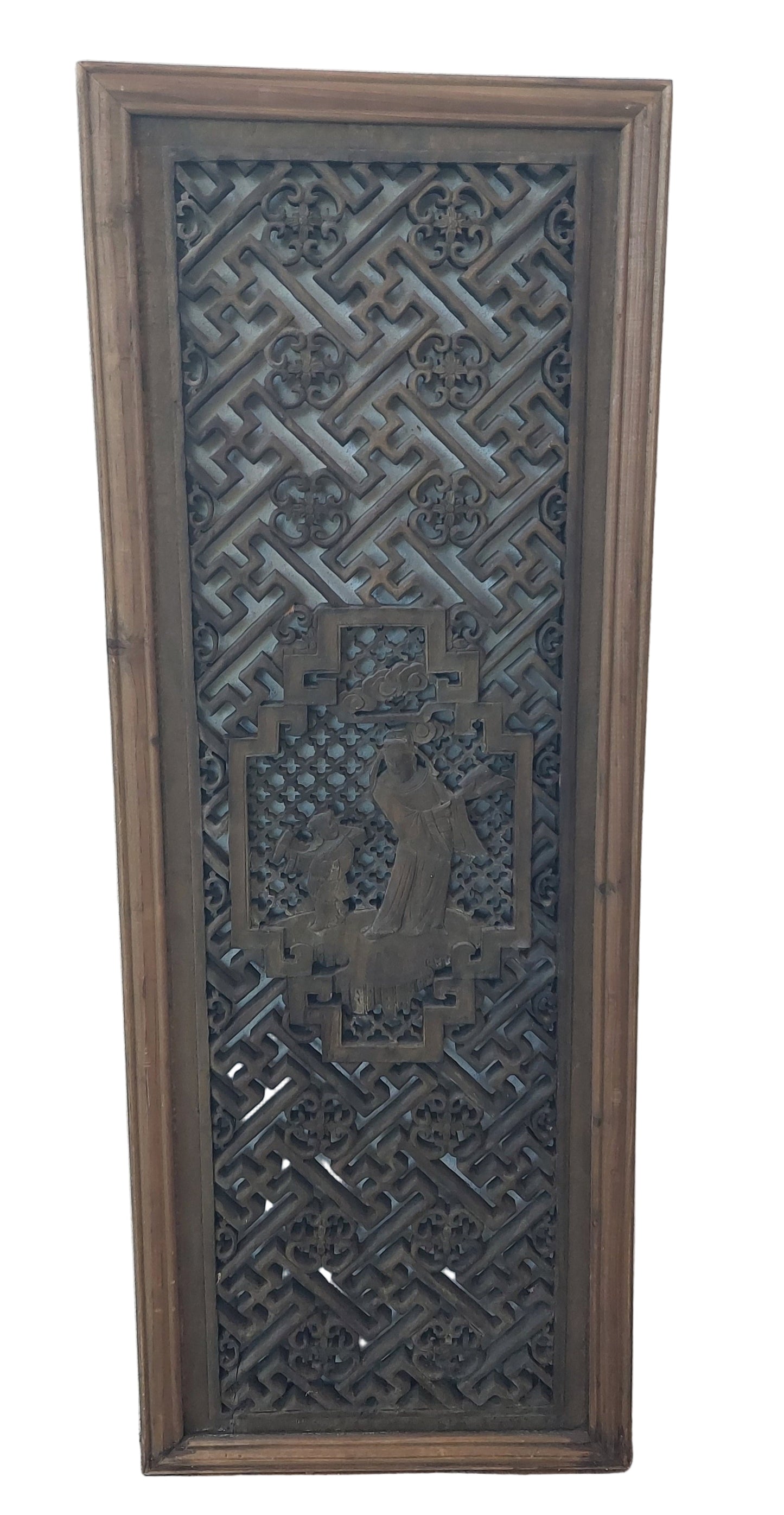 A Pair of Qing Dynasty Chinese Window Panels