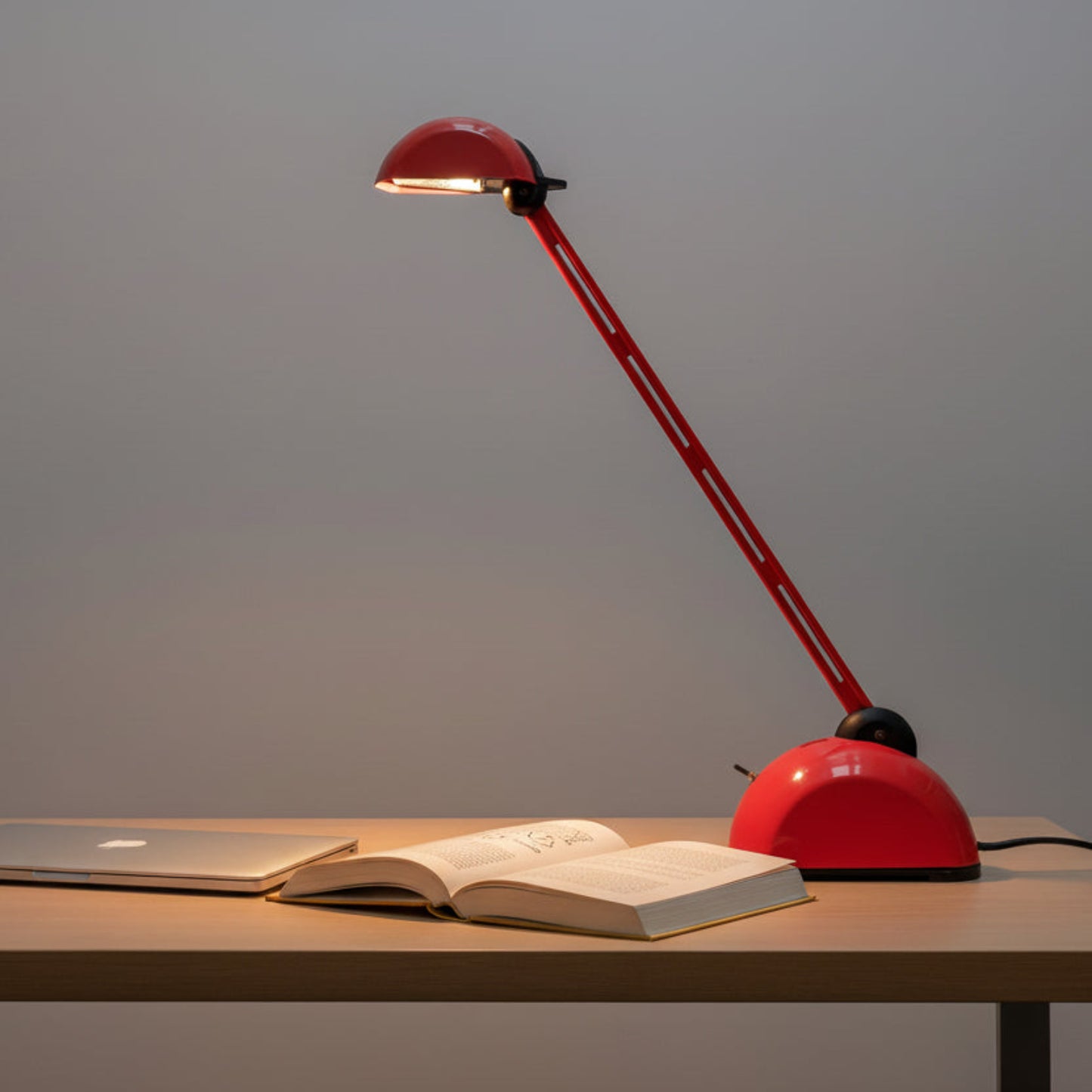 Italian Postmodern Red Desk Lamp