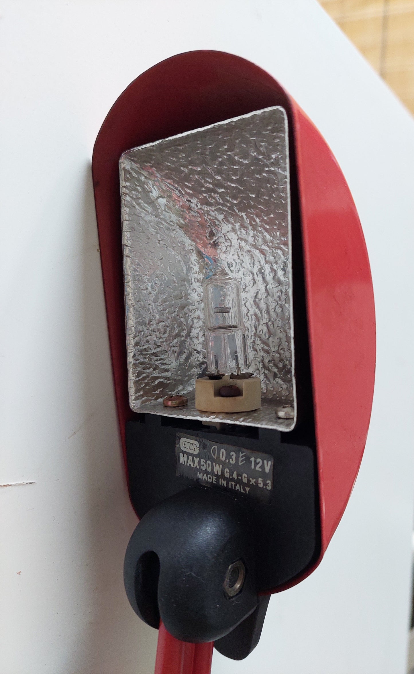 Italian Postmodern Red Desk Lamp