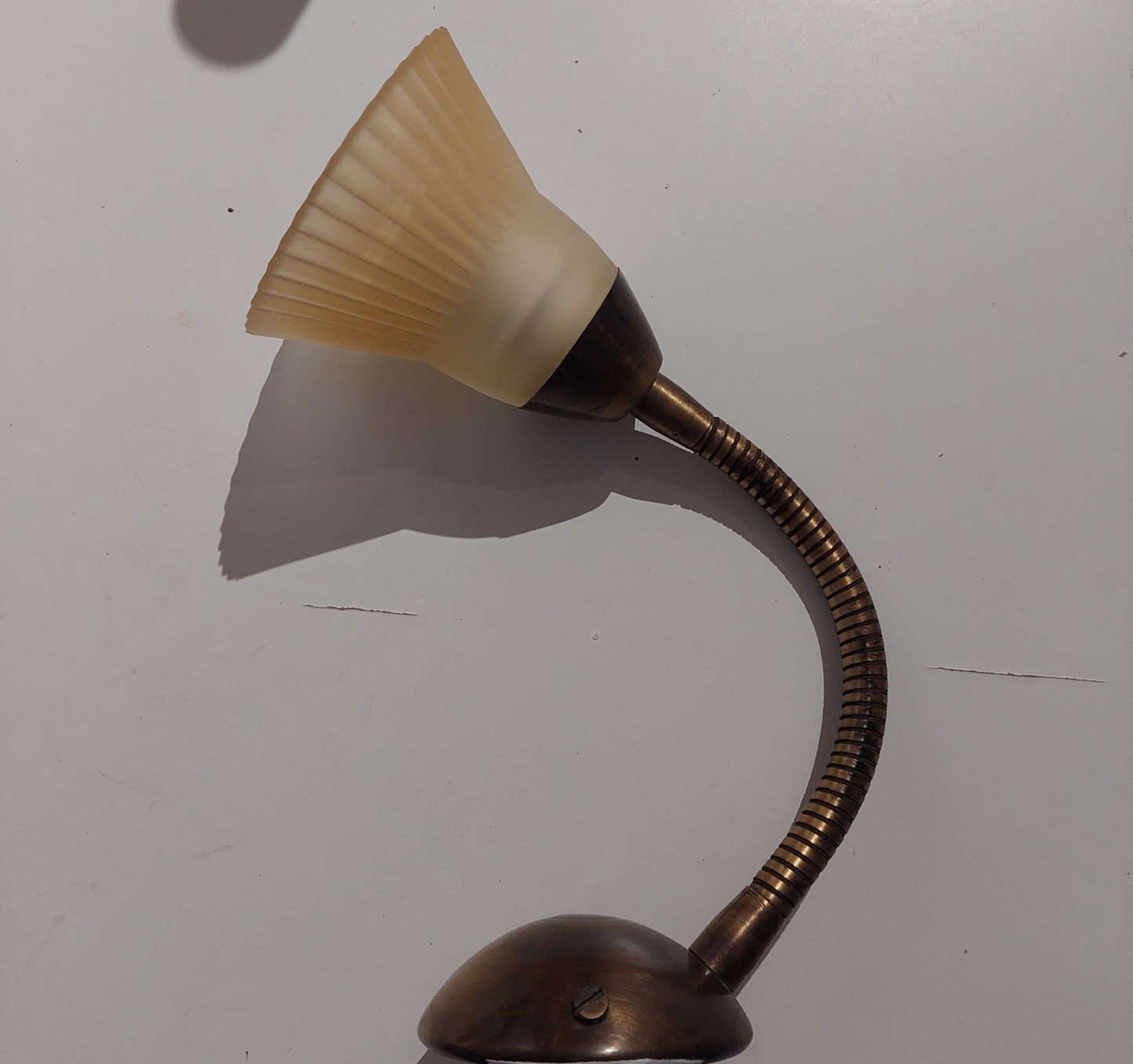 Small Gooseneck Scandinavian style  Brass Wall Lamp