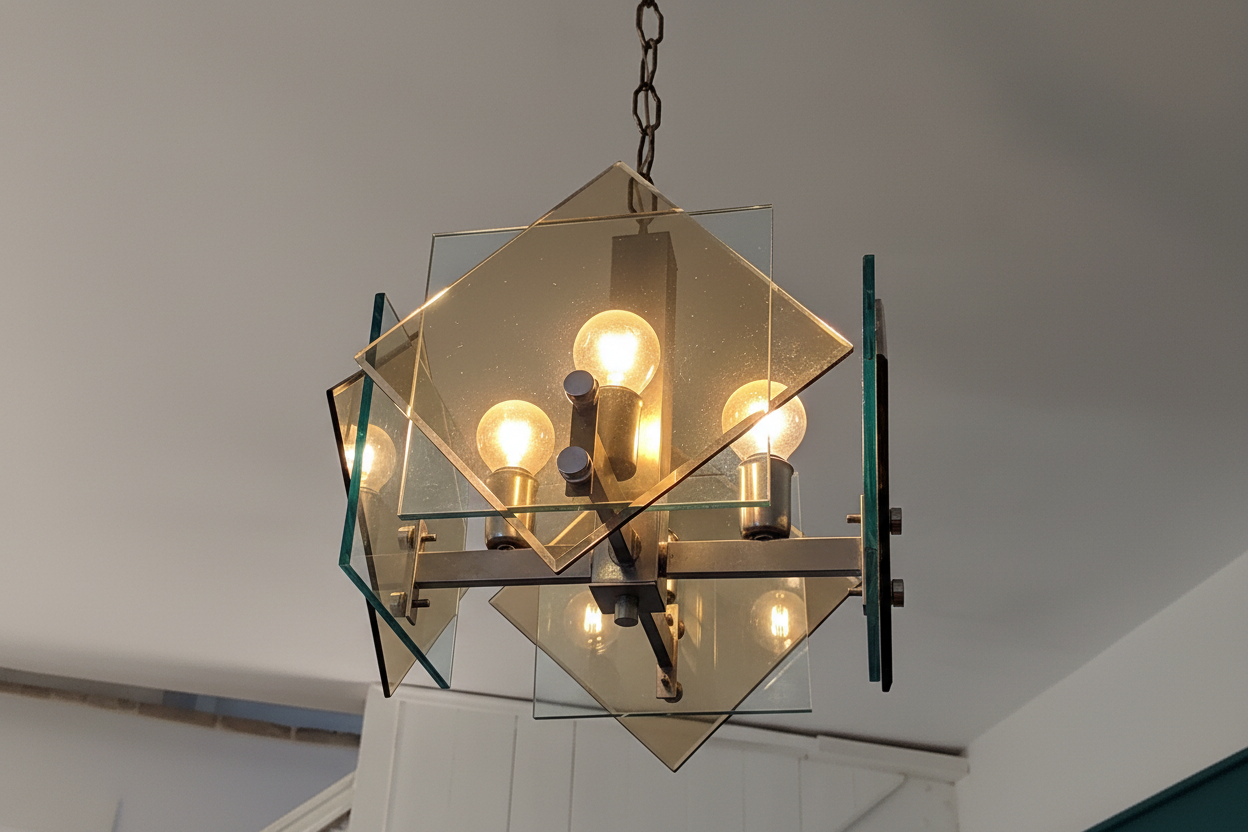 Mid Century Pendant Light by Fontana Arte