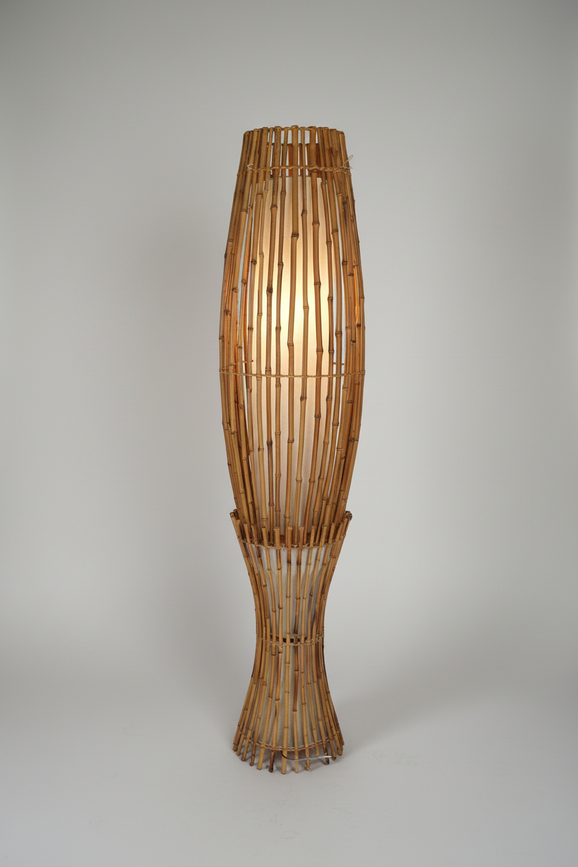 Franco Albini 60s Bamboo Floor Lamp