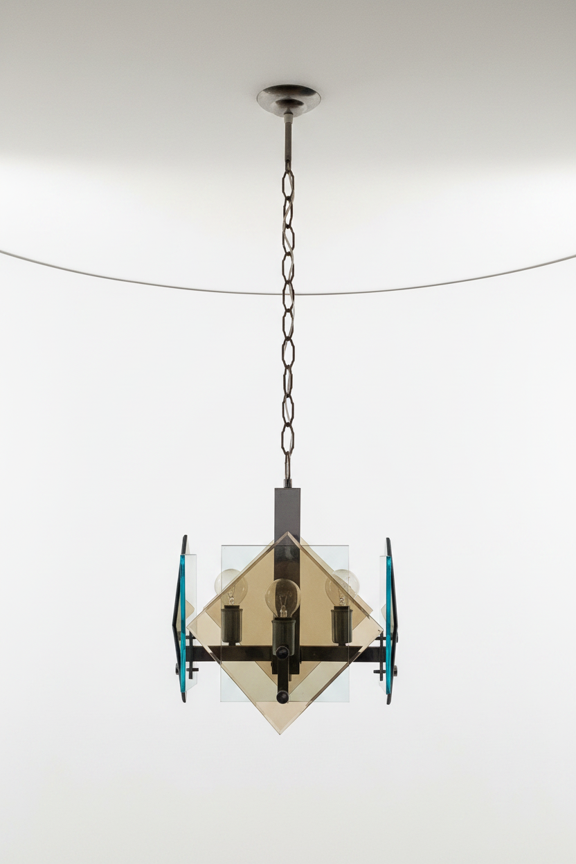 Mid Century Pendant Light by Fontana Arte