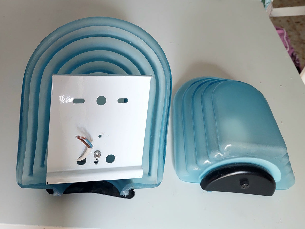 Mazzega Murano Italian Wall Lights 70's