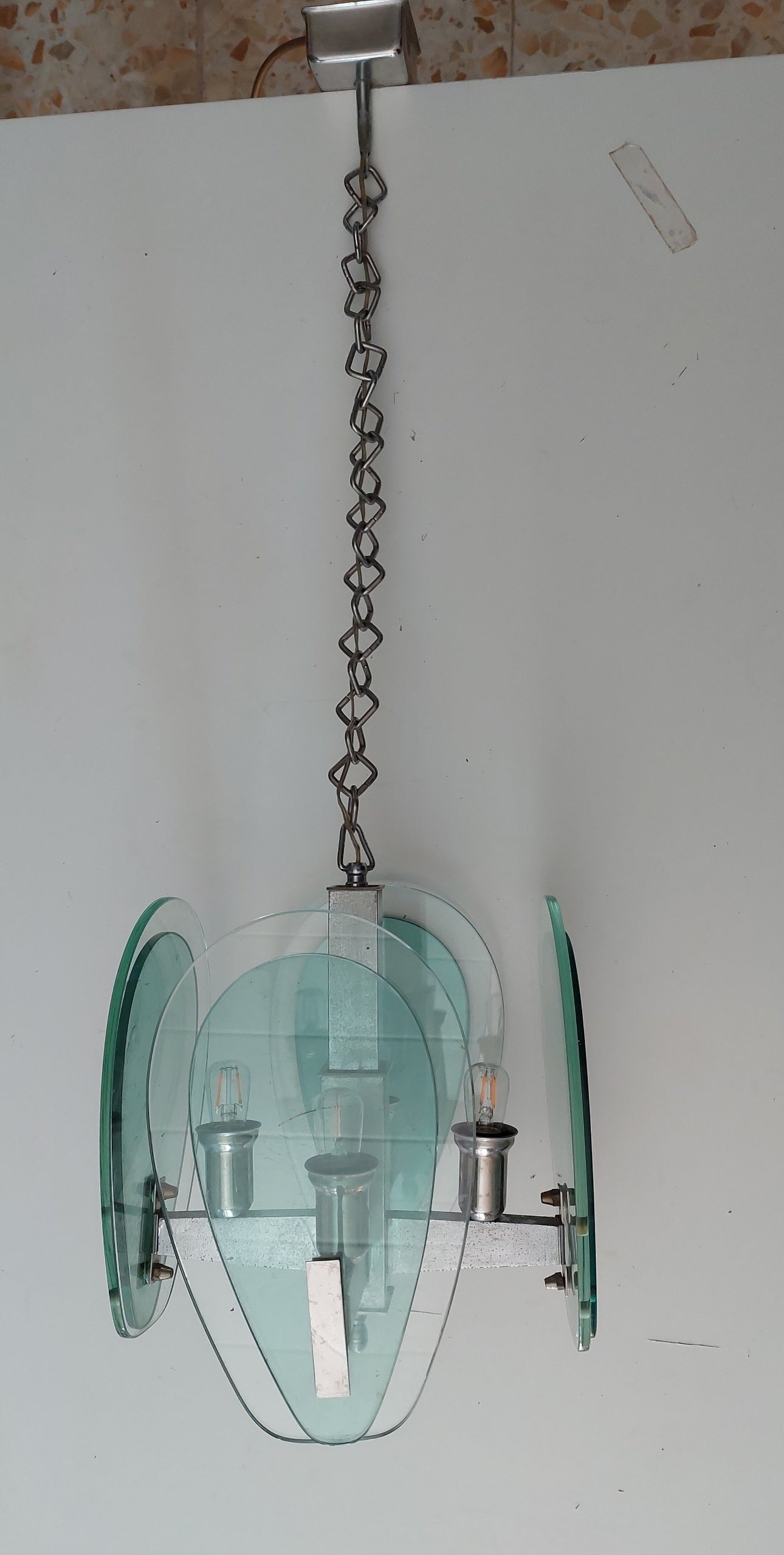 Fontana Arte  1970's  Ceiling Lamp