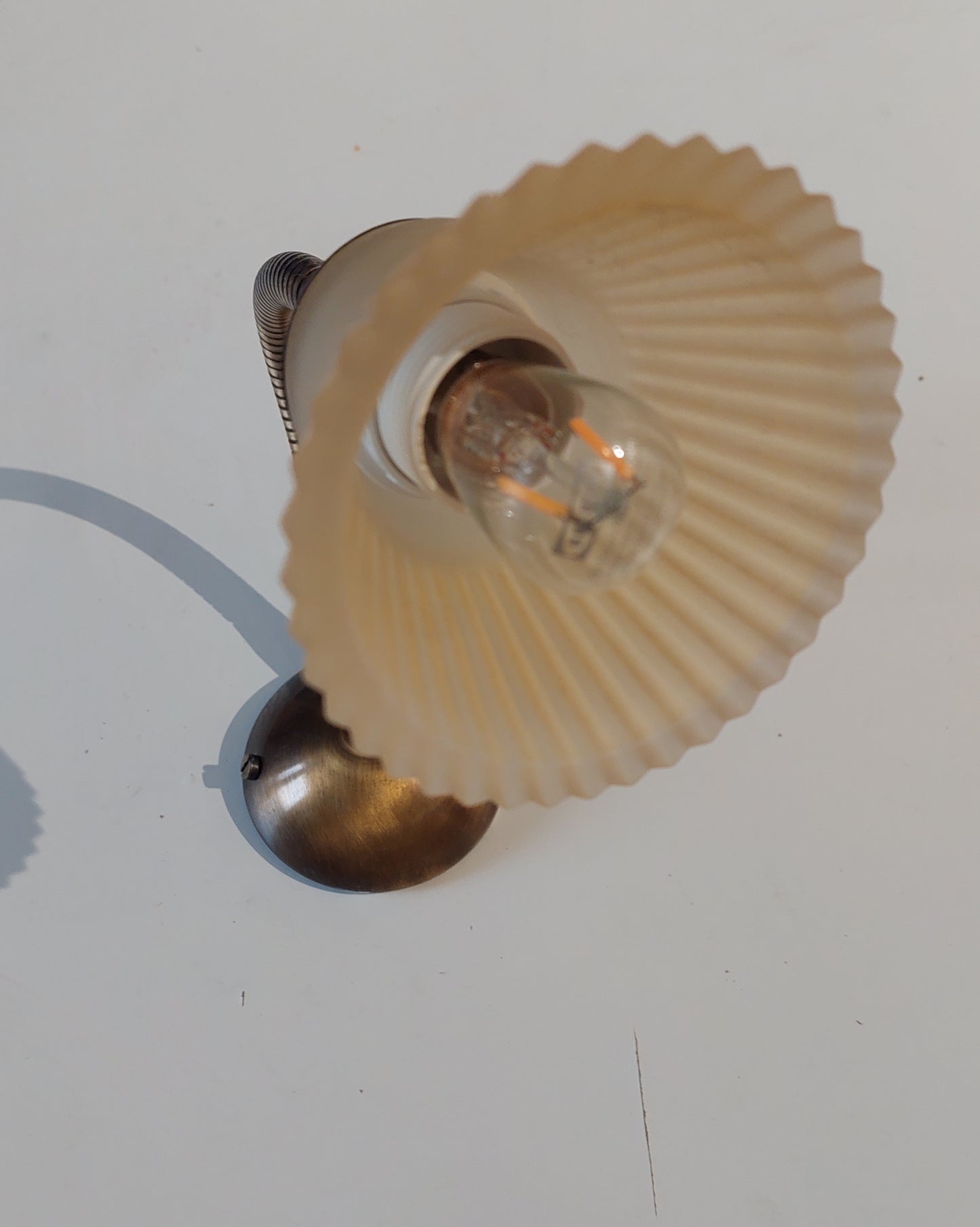 Small Gooseneck Scandinavian style  Brass Wall Lamp