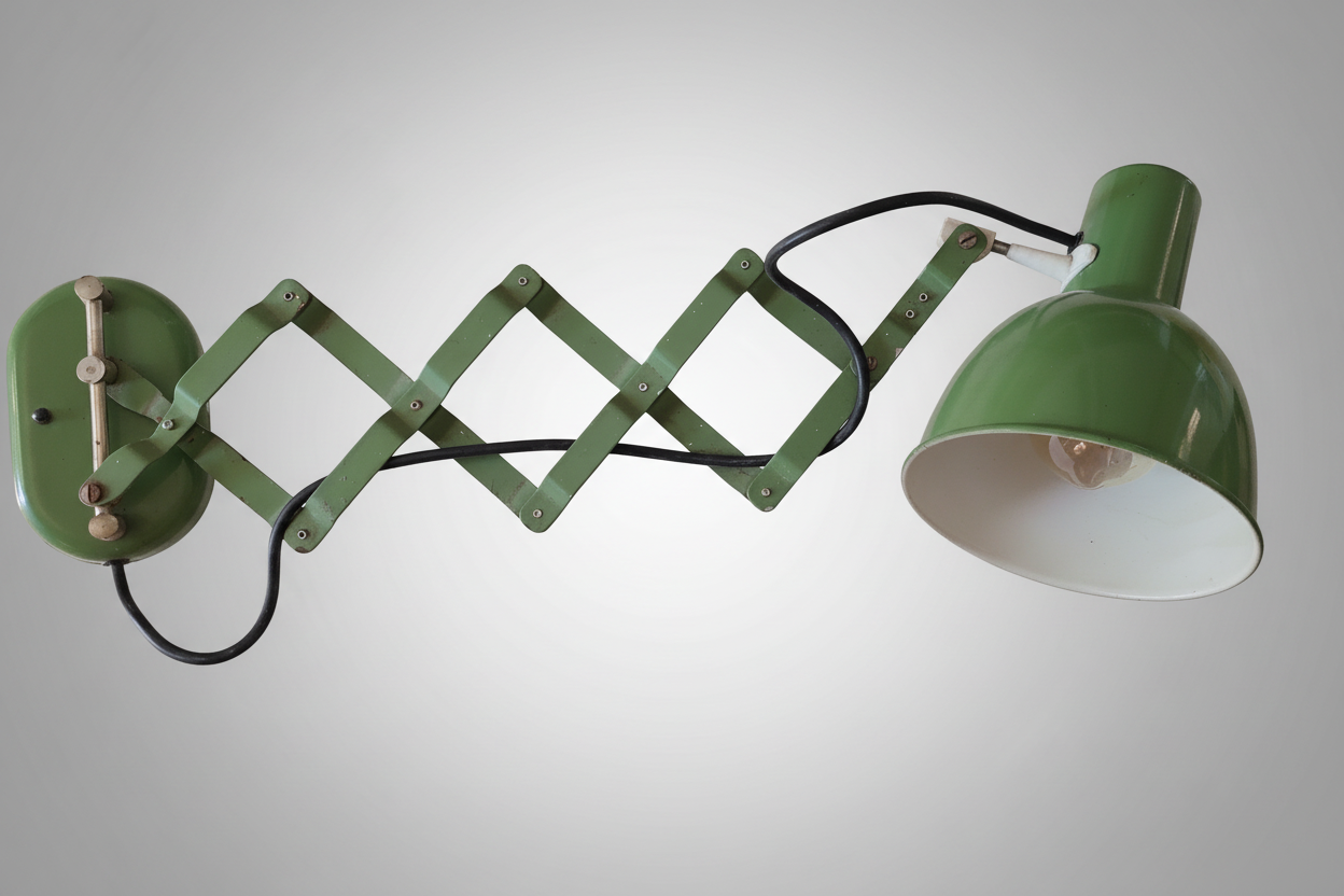 1940's Industrial Scissor Wall Light