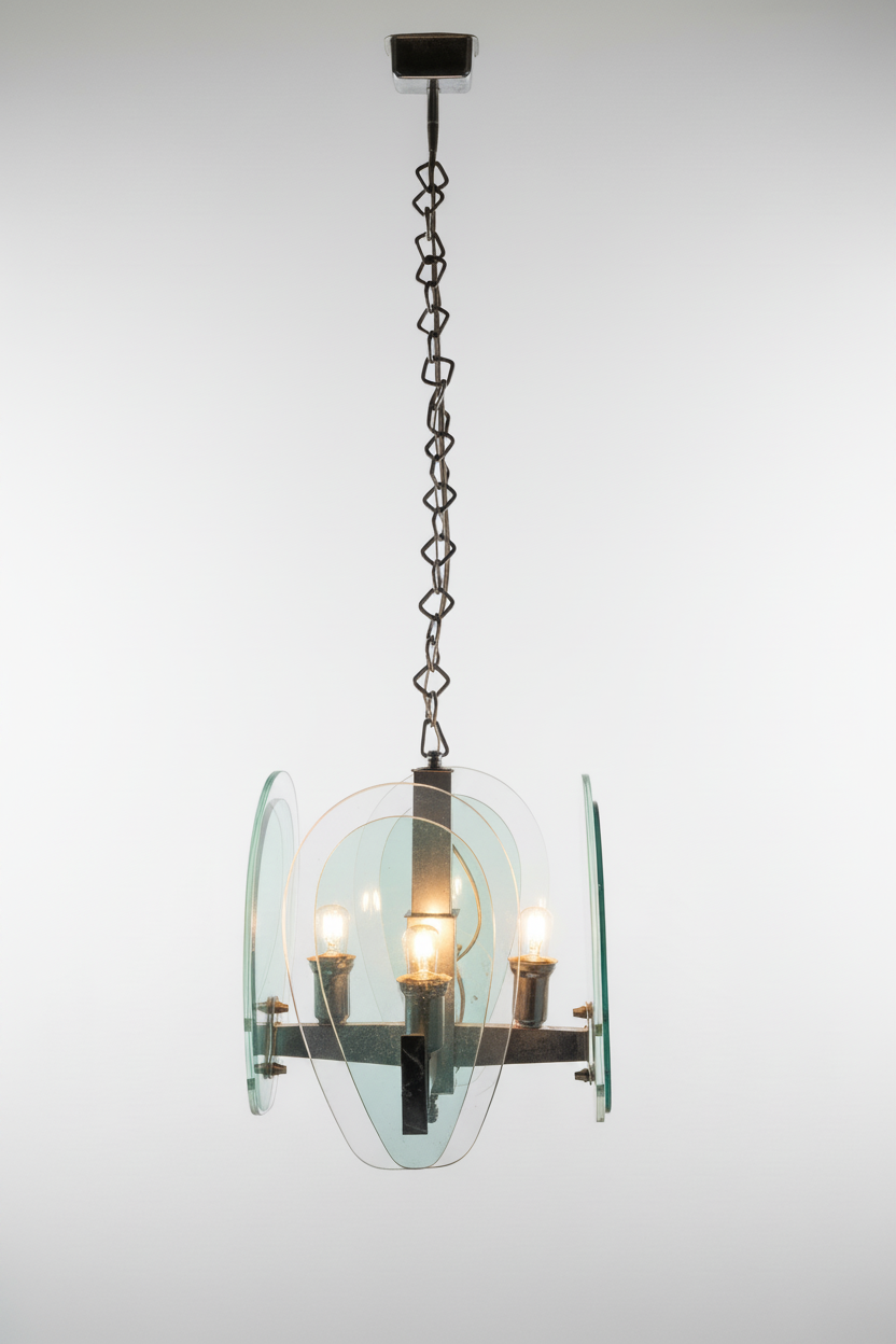 Fontana Arte  1970's  Ceiling Lamp