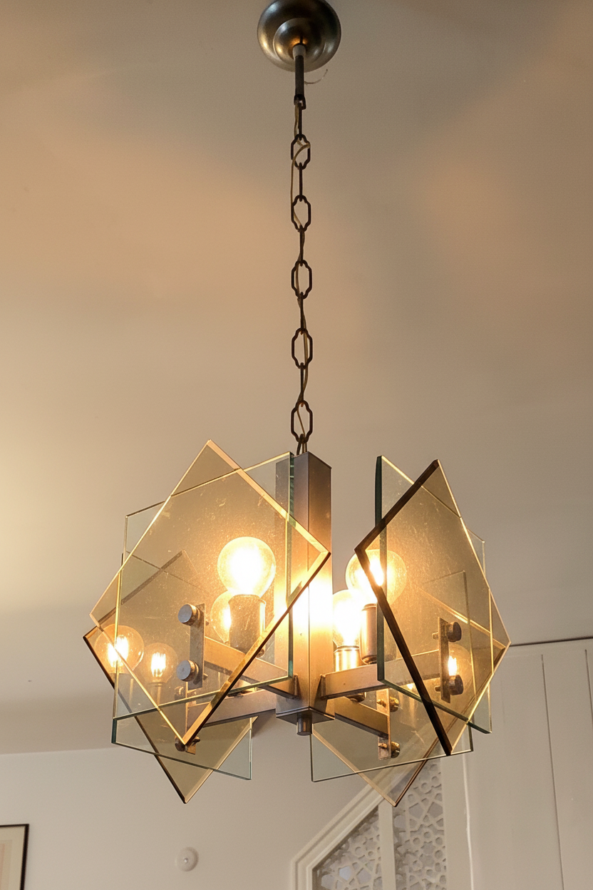 Mid Century Pendant Light by Fontana Arte