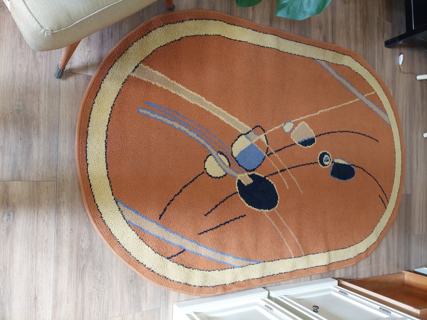 Small Oval Carpet from the 1950's