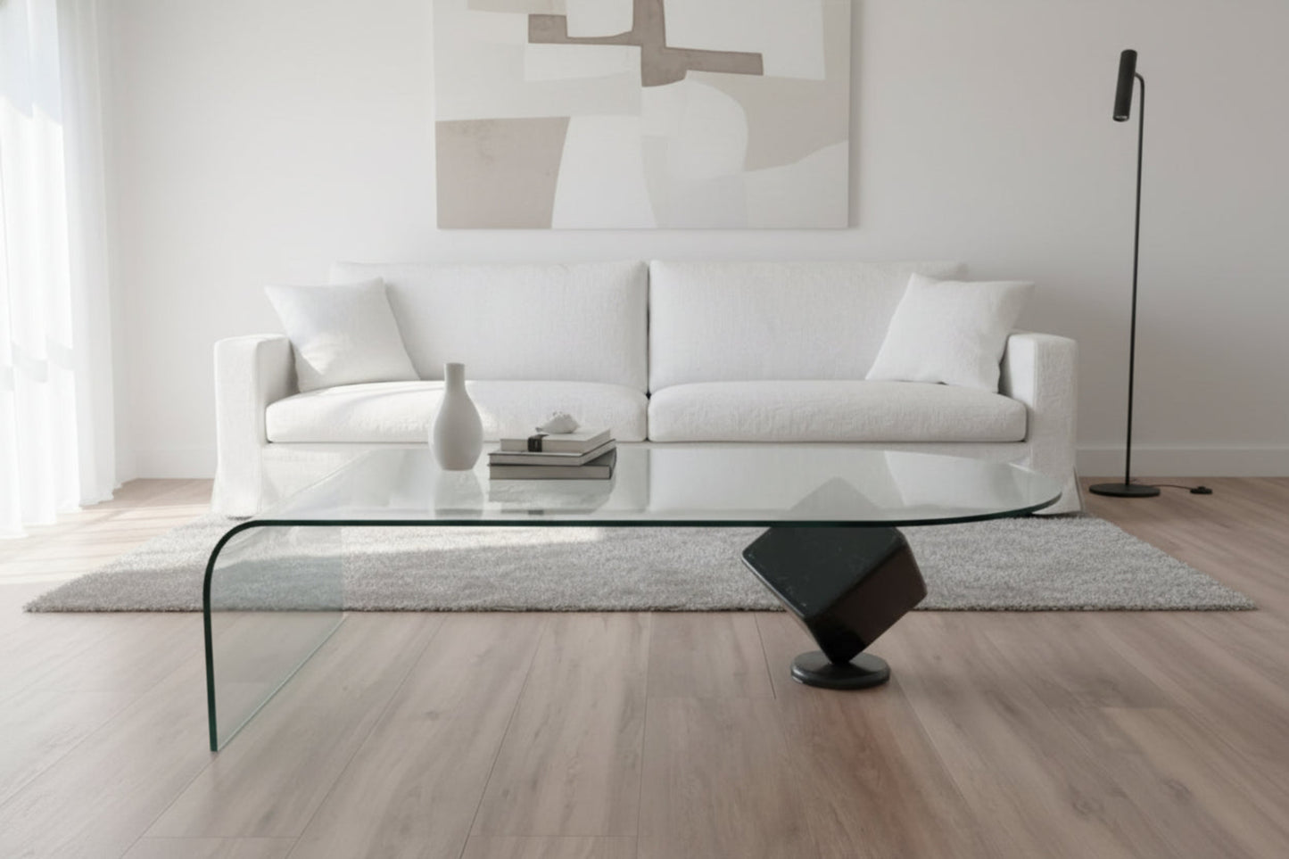 Italian Waterfall End Coffee Table